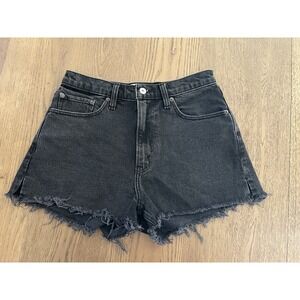 Abercrombie & Fitch Curve Love Black Wash Cut Off Shorts Size 27